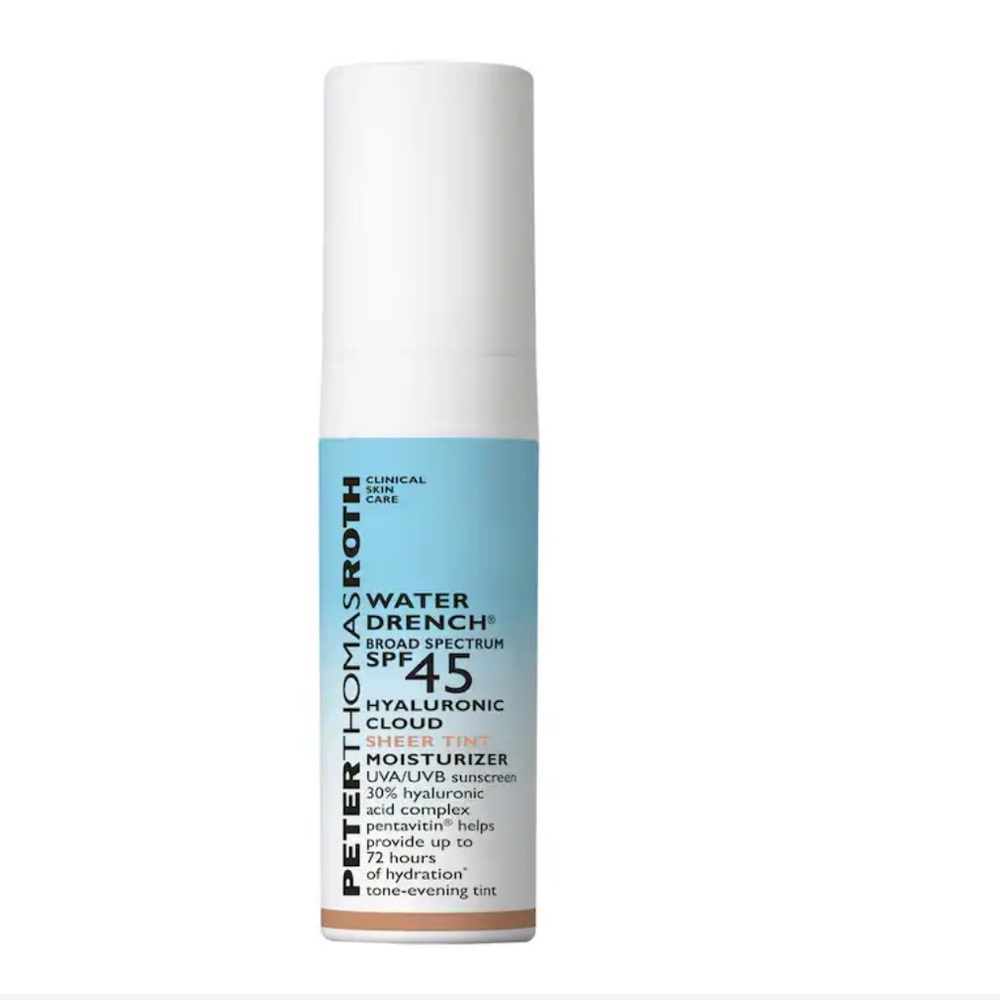 two Mini Peter Thomas Roth SPF 45 Hyaluronic Sheer Tint Moisturizer pack of two - Picture 2 of 2